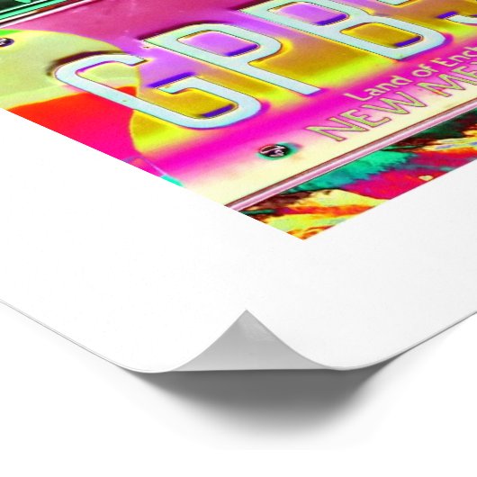 Plakat für Vintage Teller (Ecke)