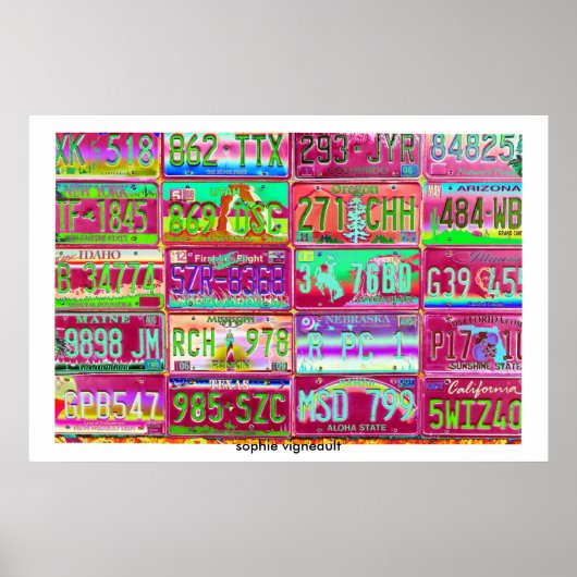 Plakat für Vintage Teller (Vorne)