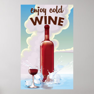 Plakat für Vintage-Wein