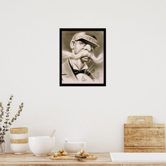 Plakat für Vintage Zugführer (Küche)