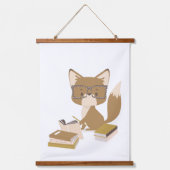 Plakat für Waldtiere Wandteppich Mit Holzrahmen (Vorderseite)