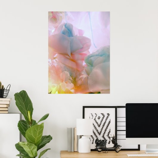 Plakat für weiche Petalen (Heimbüro)