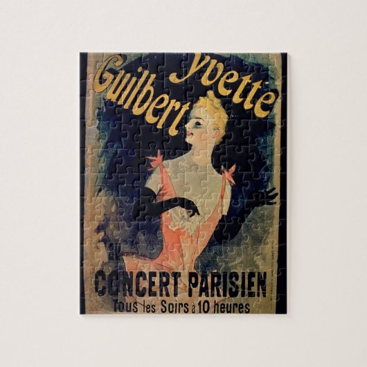 Plakat für "Yvette Guilbert Pariser Konzert" (Col. Puzzle (Vertikal)