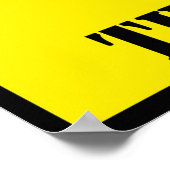 Plakat "FÜTTRE NICHT DIE ZOMBIES" (Ecke)