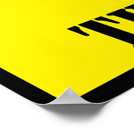 Plakat "FÜTTRE NICHT DIE ZOMBIES" (Ecke)