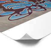 Plakat geblüht (Ecke)