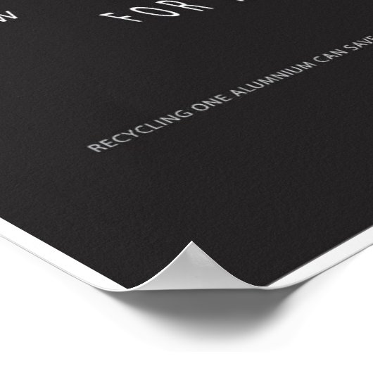 Plakat gerecycelt (Ecke)