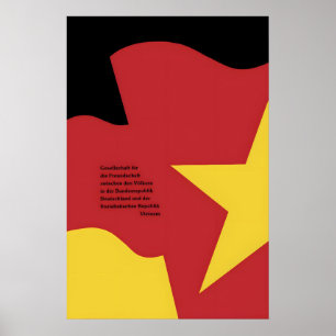 Plakat Gesellschaft für die Freundschaft zwischen 