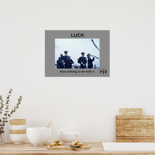 Plakat "Glück" (Küche)