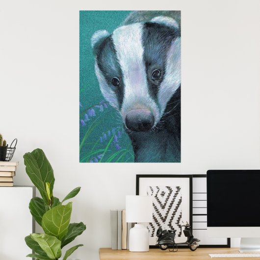 Plakat im Bluebellwald (Heimbüro)