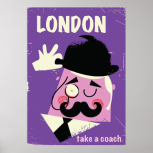 Plakat im Vintage-Stil für London-Geschäftsleute a