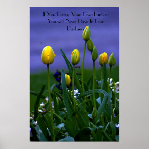Plakat-Ist Ihr eigenes Licht motivierend Poster
