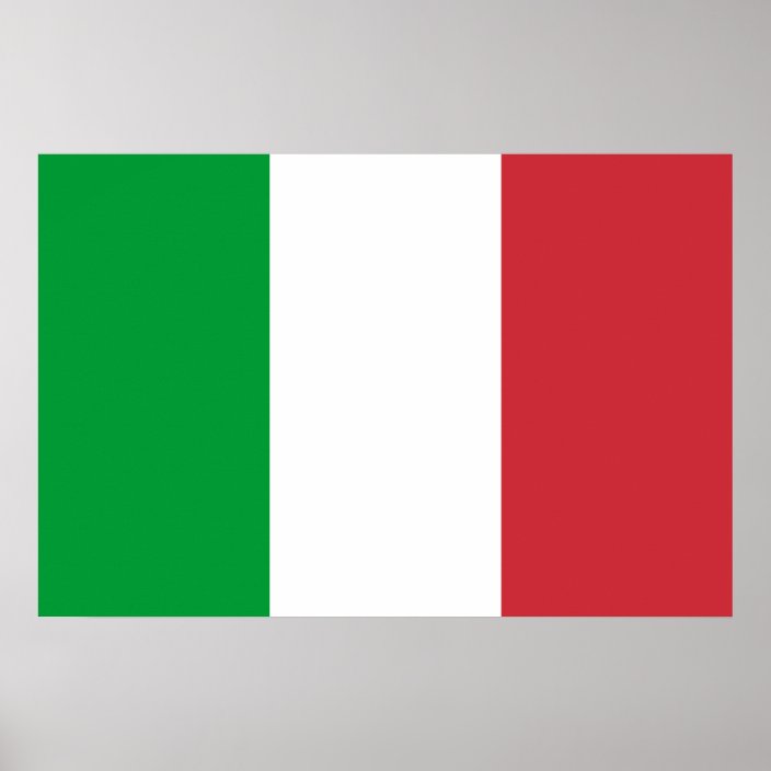 Plakat: Italien-Flagge Poster | Zazzle.de