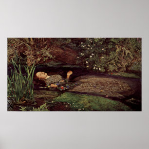 Plakat John Everett Millaiss Ophelia