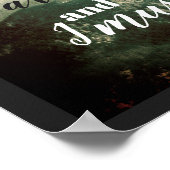 Plakat John Muir zitieren die Berge (Ecke)