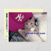 Plakat-Junge für Liebe Jazzpurr Postkarte (Vorne/Hinten)