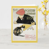 Plakat-Kalenderanmerkungskarte Karte (Gelbe Blume)