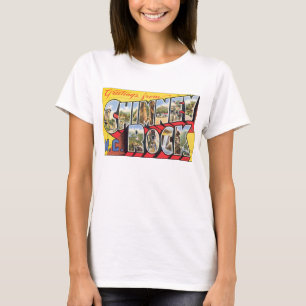 Plakat Kamin-Felsen N.C. Vintage Travel T-Shirt