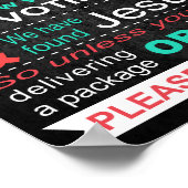 Plakat - Keine Aufforderung (Ecke)