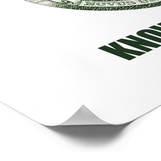 plakat know your enemy illuminati (Ecke)