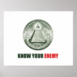 plakat know your enemy illuminati
