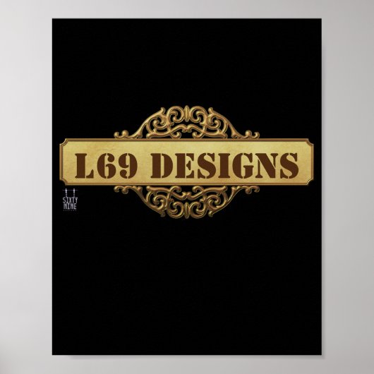 Plakat "L69 design logo" (Vorne)