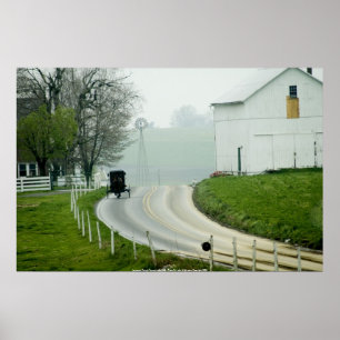 Plakat Lancaster County Pennsylvania USA - P…