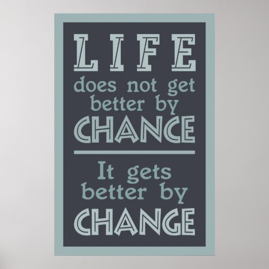 Plakat "LIFE CHANGE" (Vorne)