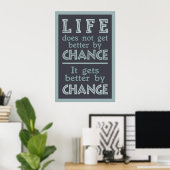 Plakat "LIFE CHANGE" (Heimbüro)