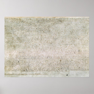 Plakat-Magna Carta die Charter von Freiheiten 1215 Poster
