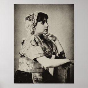 Plakat:  Maurische Frau, Tanger, Marokko, 1898 Poster