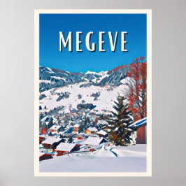 Plakat Megève Skistation