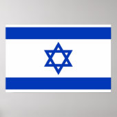 Plakat mit der Flagge Israels (Vorne)