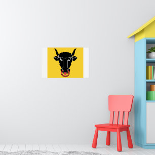 Plakat mit Flagge von Uri, Schweiz