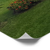 Plakat mit Palme (Ecke)