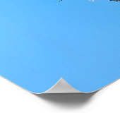 Plakat mit Palme (Ecke)