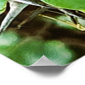 Plakat mit rosa Blume (Ecke)