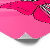 Plakat mit rosa Lutscher (Ecke)