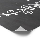 Plakat mit Tafel, Hochzeitstipendium (Ecke)