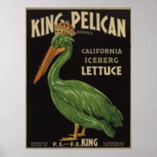 Plakat mit Vintagem Kisten-Aufkleber-Druck