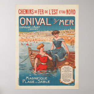 Plakat mit Vintagem Plakat-Druck von Frankreich