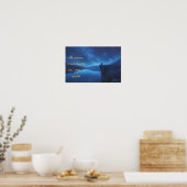 Plakat mit Zitat über Stille (Küche)