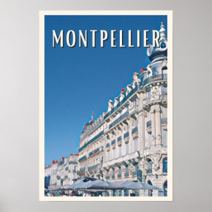 Plakat Montpellier Foto Vintage