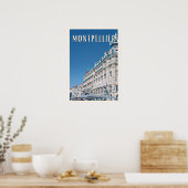 Plakat Montpellier Foto Vintage (Küche)