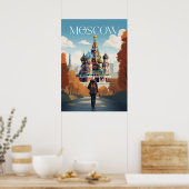 Plakat - Moscow - Russia - Saint Basil’s Cathedral (Küche)