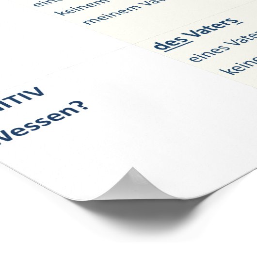 Plakat - Nomendeklinik (N-A-D-G/m-n-f-pl) (Ecke)