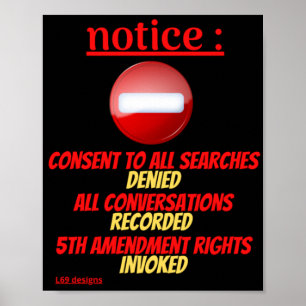 Plakat "NOTICE.."