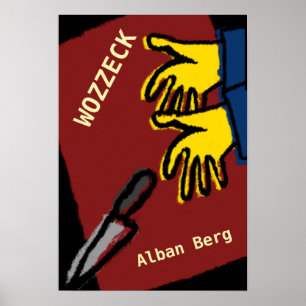 Plakat Oper Wozzeck, Alban Berg