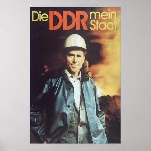 Plakat Ostdeutschland Die DDR. Mein Land