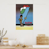 Plakat Palästina - Kinder sind dort (Küche)